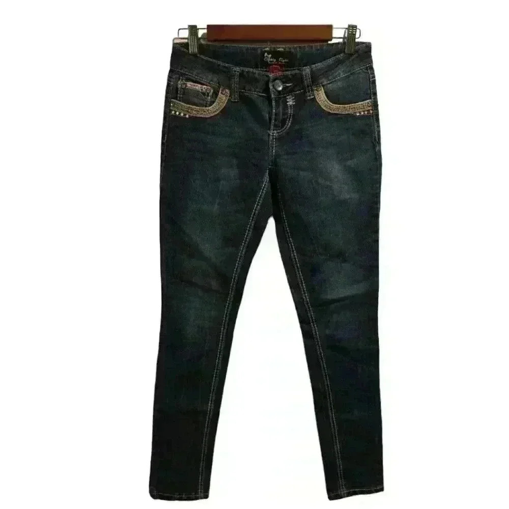 P7433 eighty eight medium wash skinny jeans size 5